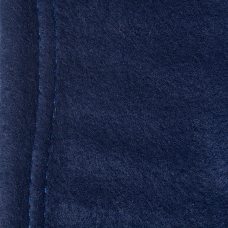 DII J & M Home Fashions Luxury Fleece Blanket, Full/Queen, 1-Piece, Dark Blue - Image 2